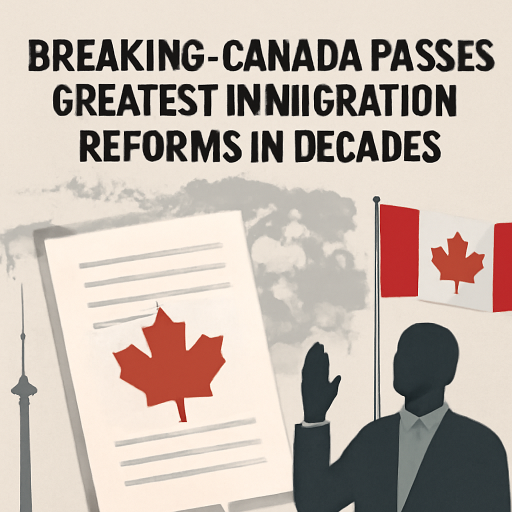 {"rendered":"BREAKING: Canada passes greatest immigration reforms in decades"}