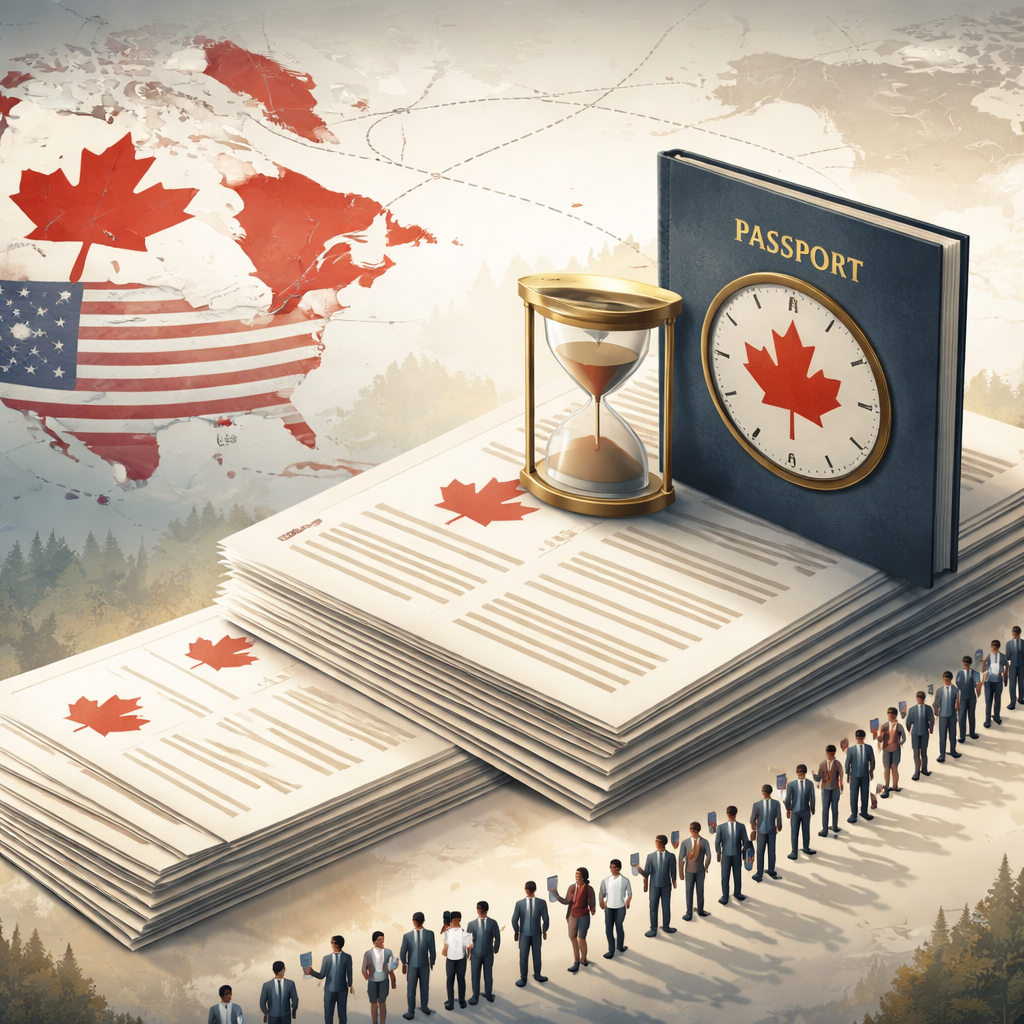 As droves of Americans apply for proof of Canadian citizenship, processing times have doubled