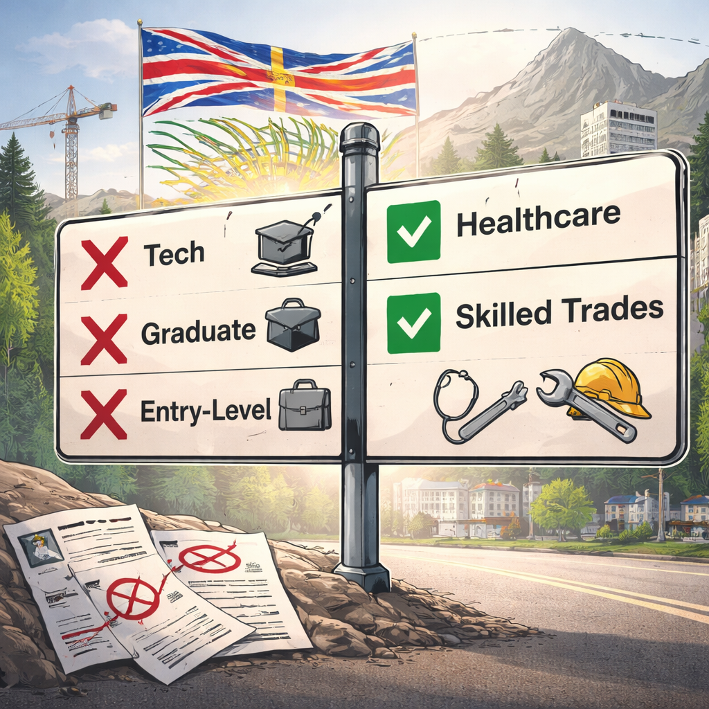 BREAKING: British Columbia axes graduate, tech, and entry-level PR pathways, focuses on healthcare and trades workers