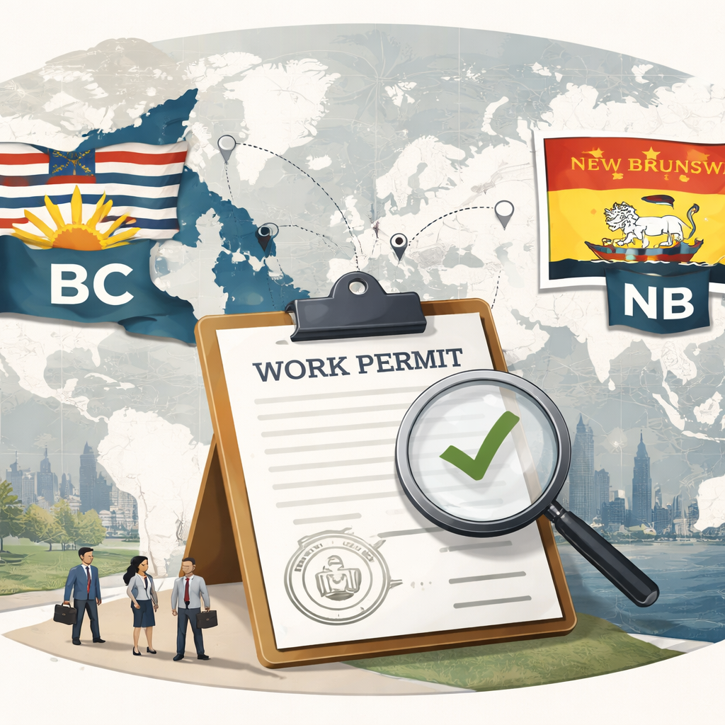 British Columbia and New Brunswick expand access to work permits for employers in select regions