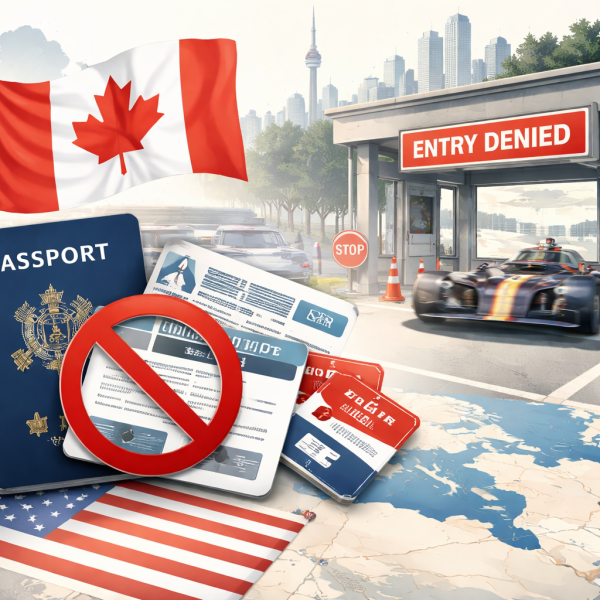 Americans heading to the Canadian Grand Prix could be denied entry for a misdemeanour – here’s what to do about it